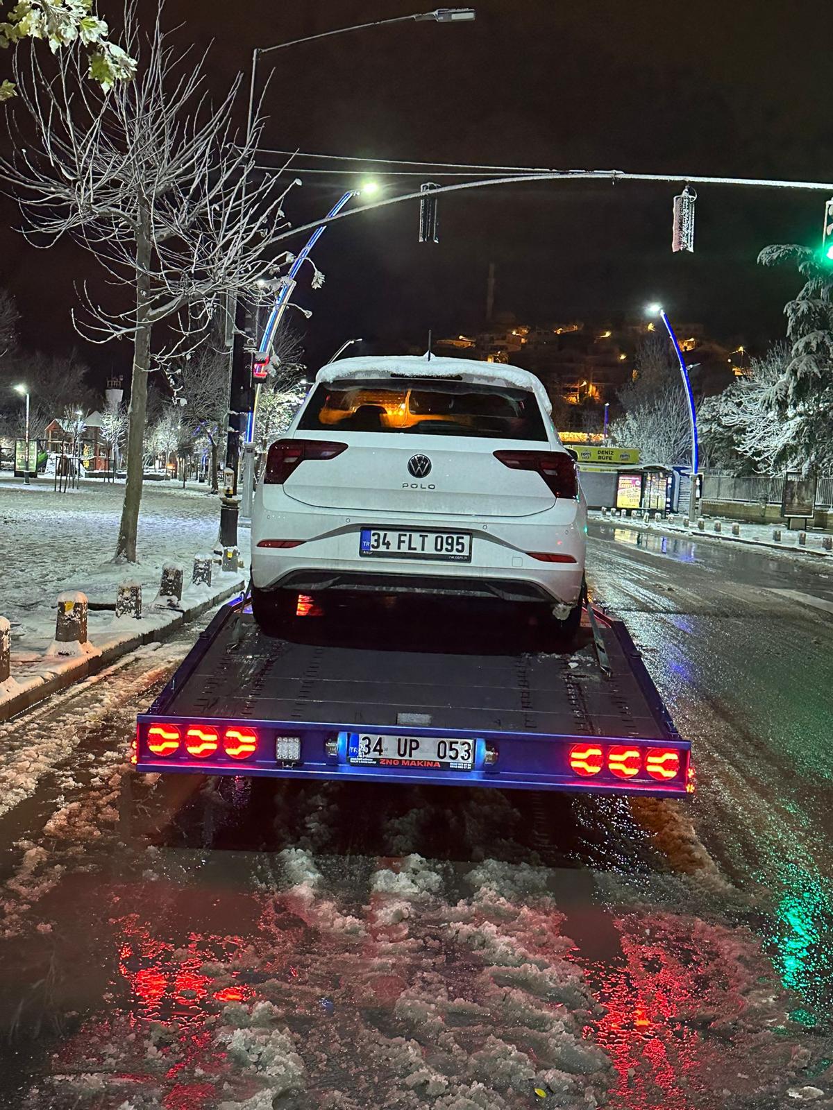 Kış şartlarında oto kurtarma